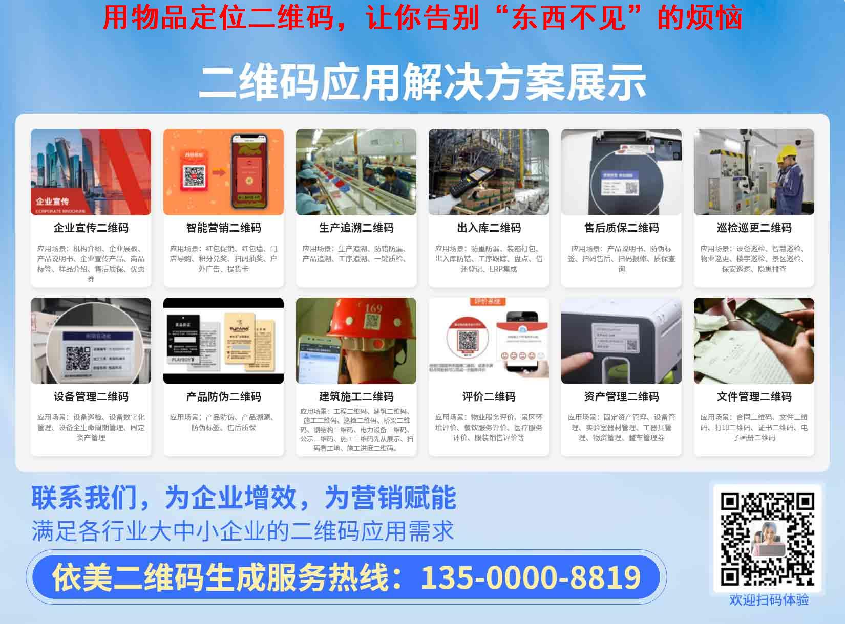 用物品定位二维码，让你告别“东西不见”的烦恼